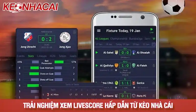 Livescore 2 Trải nghiệm xem livescore đỉnh cạo tại chuyên trang Tỷ lệ kèo nhà cái